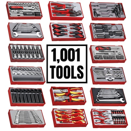 Teng Tools 1,001 Piece Mixed Hand Tool Bundle (No Storage) - TCMM1001 TCMM1001NTOOLS
